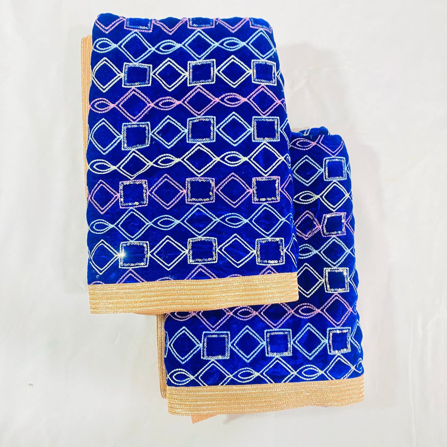 Sai Baba Vastra Chola Set for Shirdi Temple | Sai Baba Statue Cloth, Samadhi Cloth, Neck Scarf & Head Kafni | Color