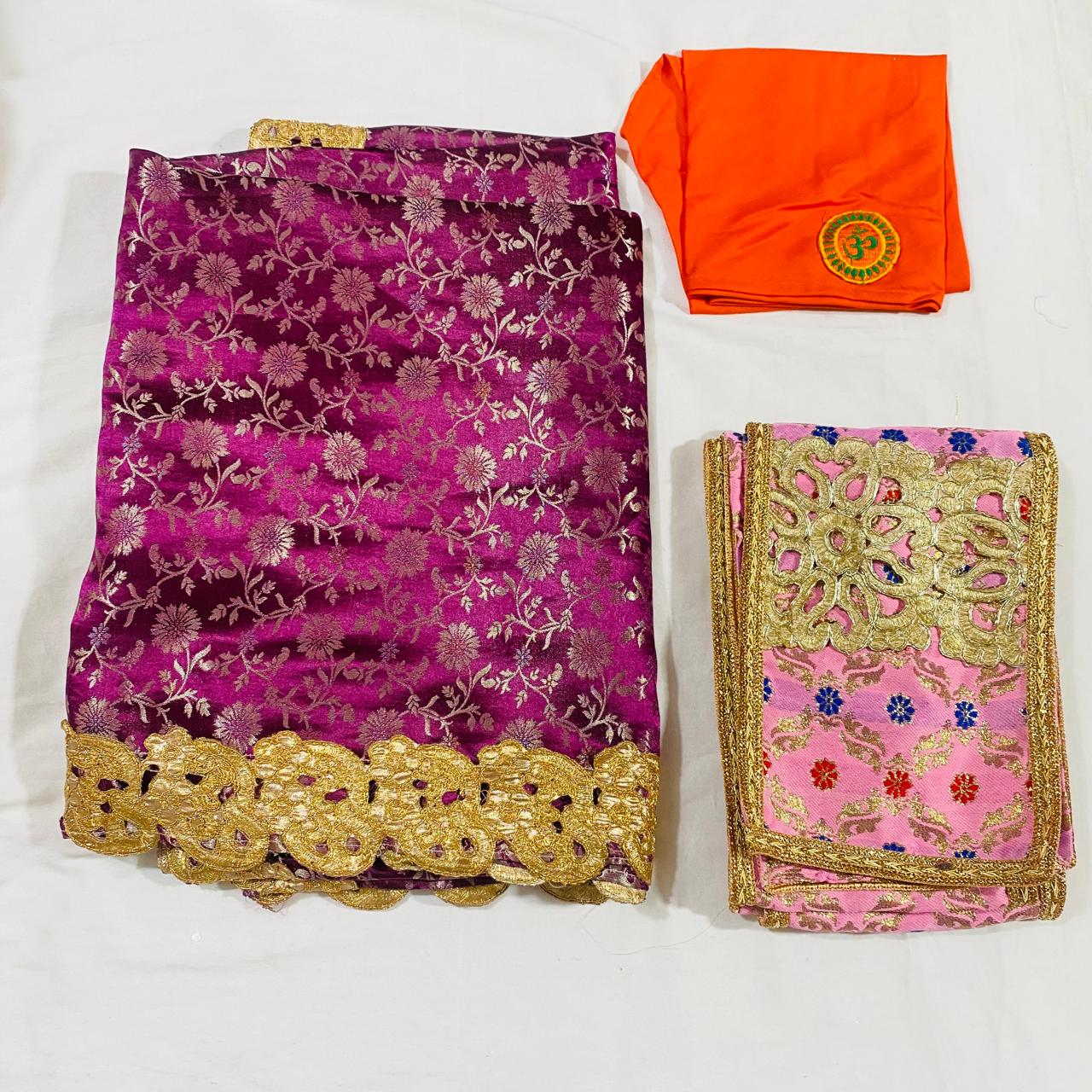 Sai Baba Dress Vastra Chola Poshak Set for Big Idol Statue | Colour