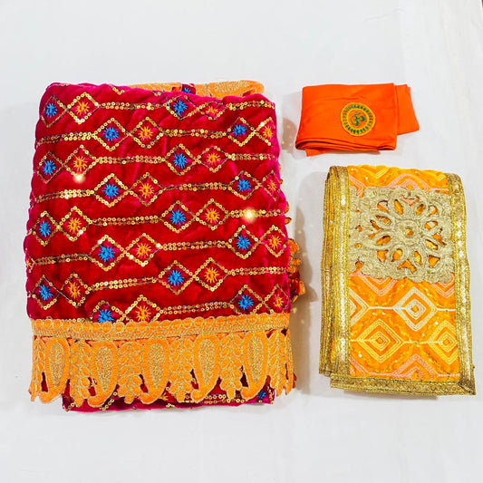Sai Baba Dress Vastra Chola Poshak Set for Big Idol Statue | Colour