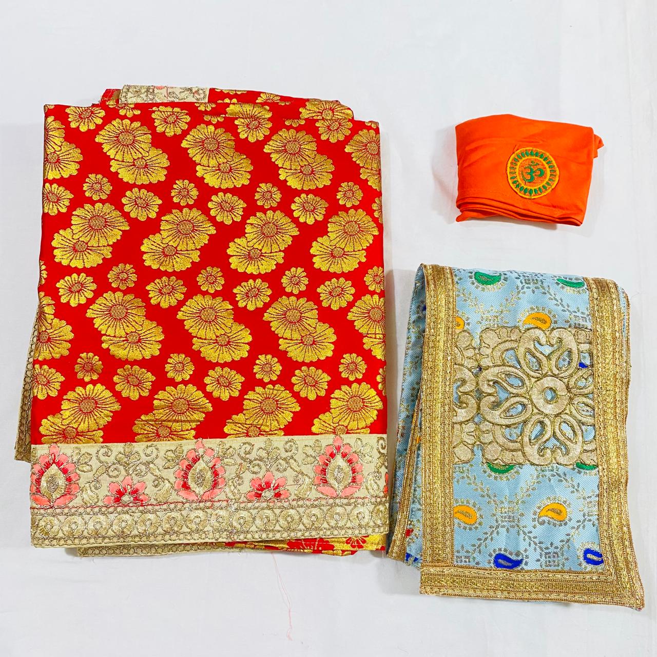 Sai Baba Dress Vastra Chola Poshak Set for Big Idol Statue | Colour