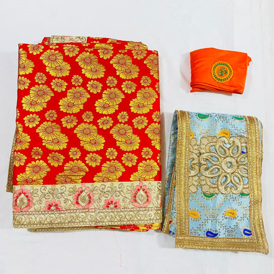 Sai Baba Dress Vastra Chola Poshak Set for Big Idol Statue | Colour