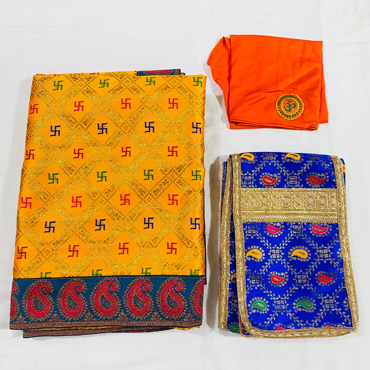 Sai Baba Dress Vastra Chola Poshak Set for Big Idol Statue | Colour
