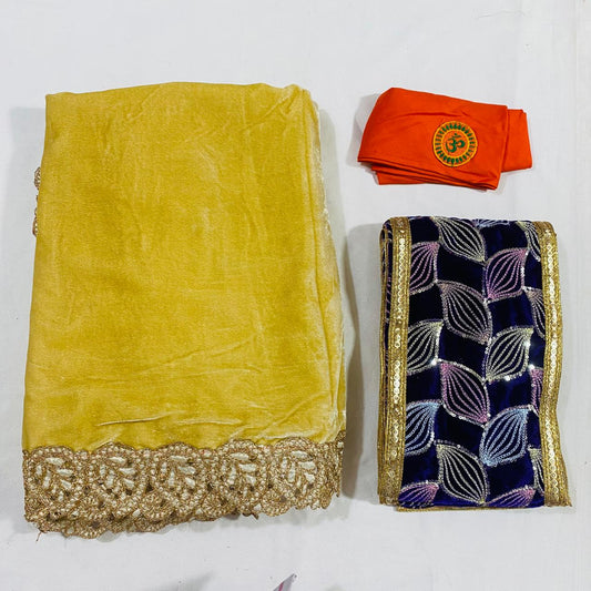 Sai Baba Dress Vastra Chola Poshak Set for Big Idol Statue | Colour