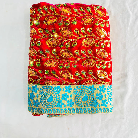 Sai Baba Vastra Dress Chola Set for Sai Baba Temple | Sai Baba Statue Cloth, Neck Scarf & Head Kafni | 3 meter | Color