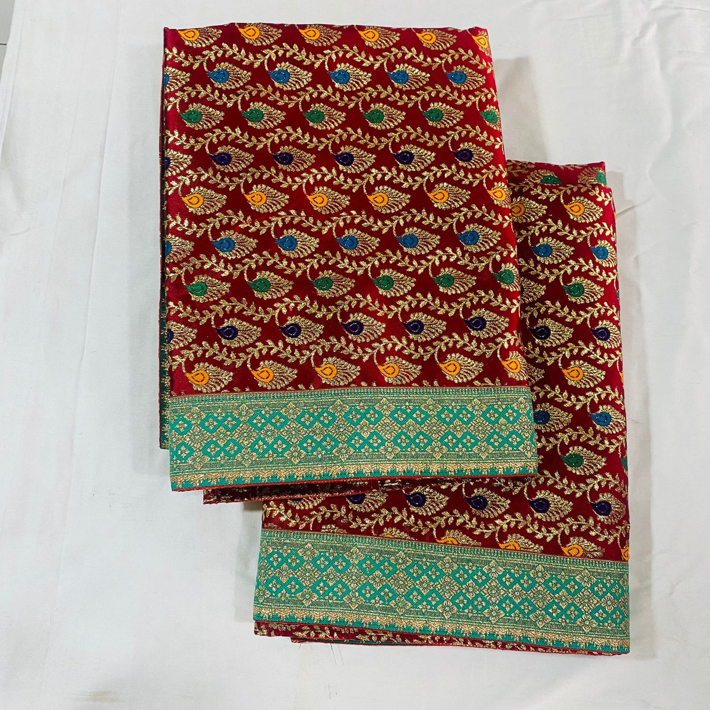 Sai Baba Vastra Dress Chola Set for Sai Baba Temple, Shirdi | Sai Baba Statue Cloth, Samadhi Cloth, Neck Scarf & Head Kafni | Color