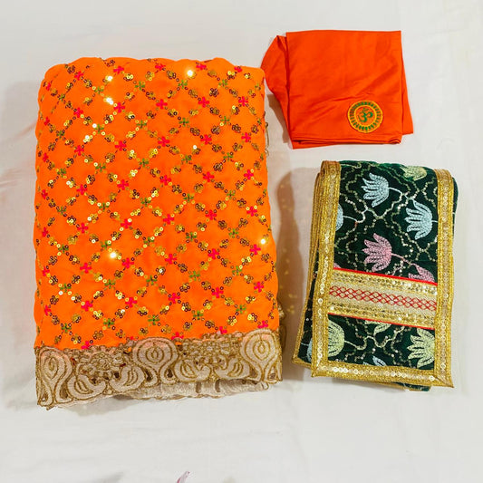Sai Baba Dress Vastra Chola Poshak Set for Big Idol Statue | Colour