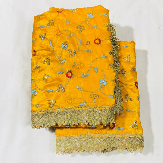 Sai Baba Vastra Chola Set for Shirdi Temple | Sai Baba Statue Cloth, Samadhi Cloth, Neck Scarf & Head Kafni | Color