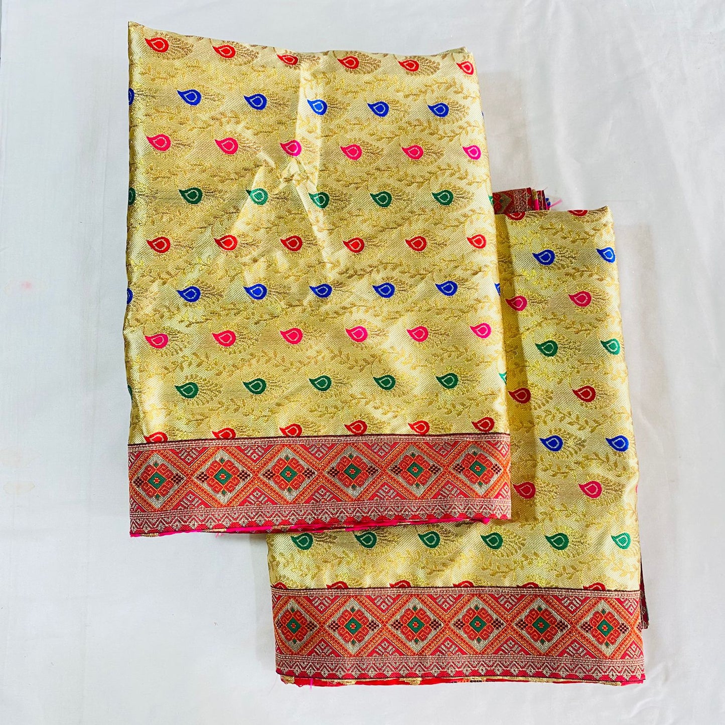 Sai Baba Vastra Dress Chola Set for Sai Baba Temple, Shirdi | Sai Baba Statue Cloth, Samadhi Cloth, Neck Scarf & Head Kafni | Color
