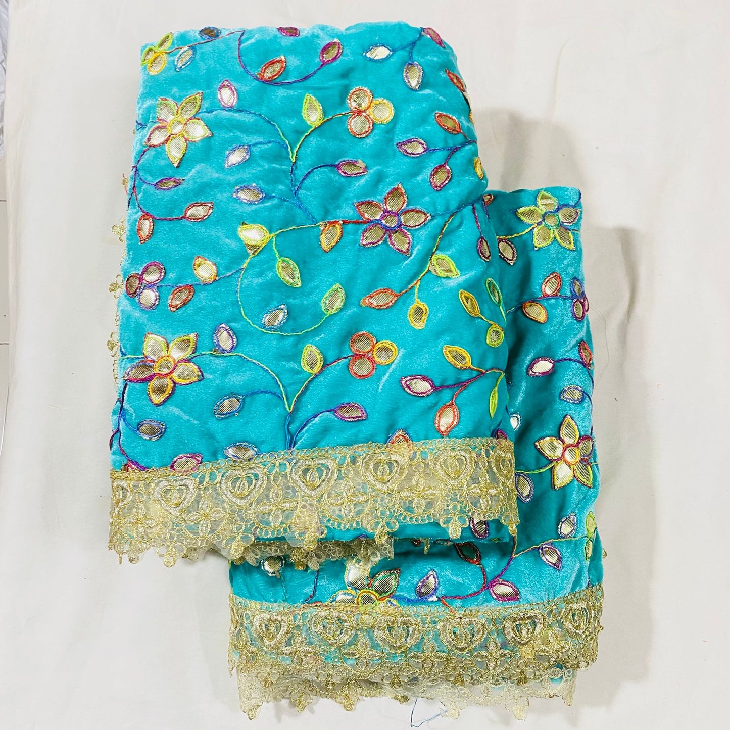 Sai Baba Vastra Chola Set for Shirdi Temple | Sai Baba Statue Cloth, Samadhi Cloth, Neck Scarf & Head Kafni | Color