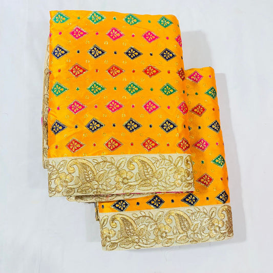 Sai Baba Vastra Dress Chola Set for Sai Baba Temple, Shirdi | Sai Baba Statue Cloth, Samadhi Cloth, Neck Scarf & Head Kafni | Color