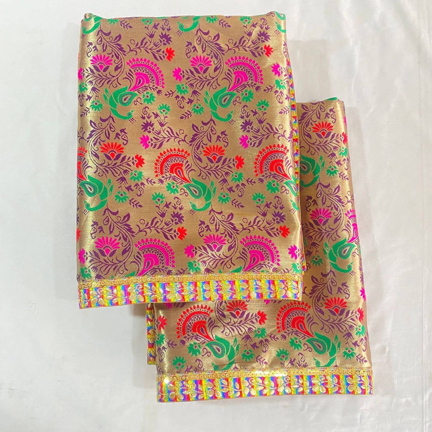 Sai Baba Vastra Dress Chola Set for Sai Baba Temple, Shirdi | Sai Baba Statue Cloth, Samadhi Cloth, Neck Scarf & Head Kafni | Color