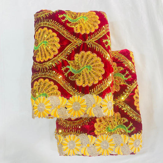 Sai Baba Vastra Chola Set for Shirdi Temple | Sai Baba Statue Cloth, Samadhi Cloth, Neck Scarf & Head Kafni | Color