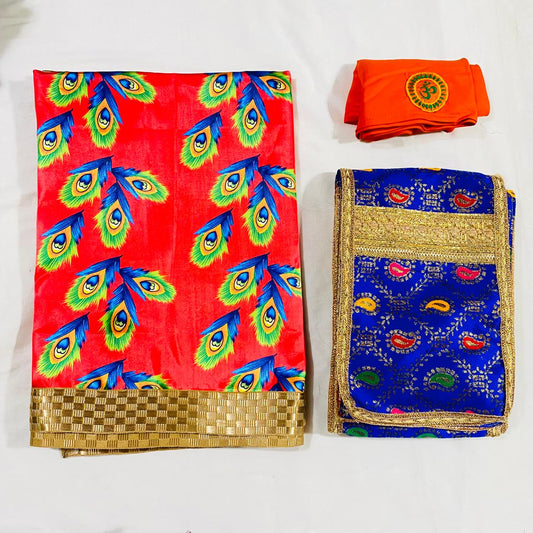 Sai Baba Dress Vastra Chola Poshak Set for Big Idol Statue | Colour